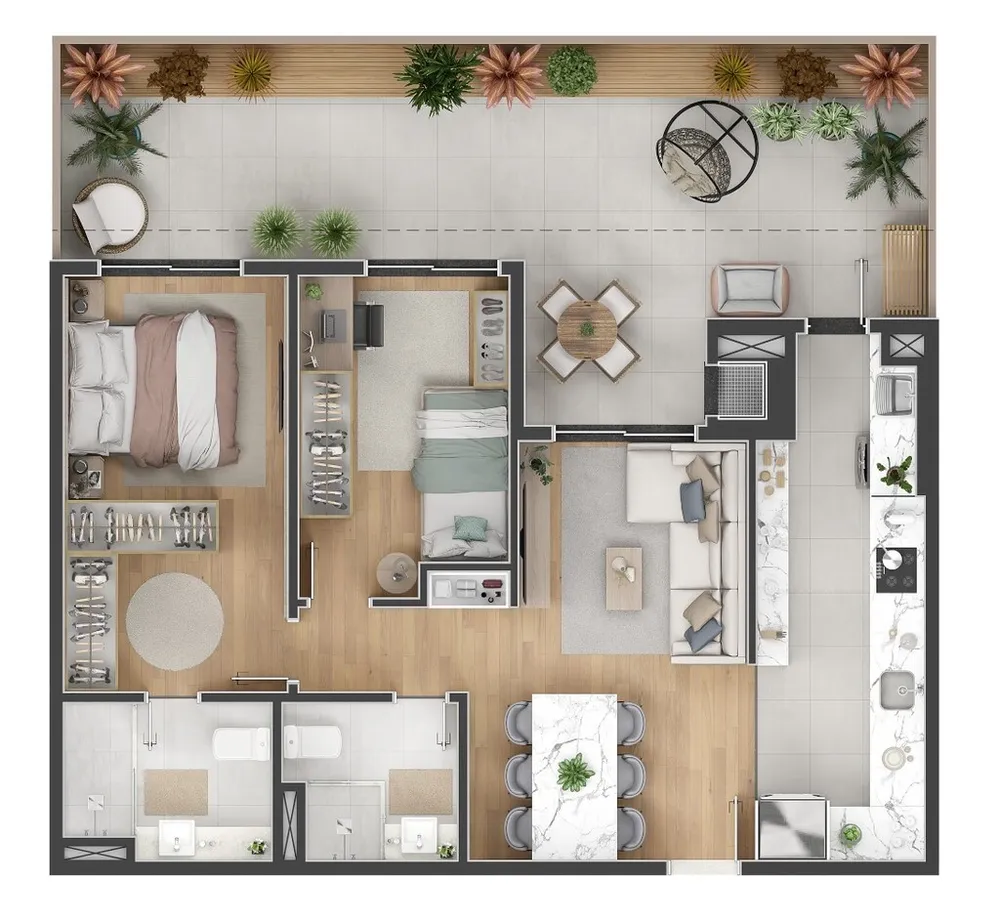 Apartamento, 2 quartos, 67 m² - Foto 12