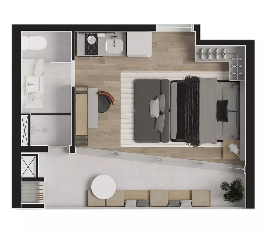 Apartamento, 1 quarto, 30 m² - Foto 4