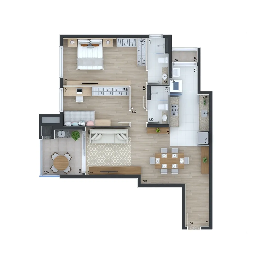 Apartamento, 2 quartos, 90 m² - Foto 12