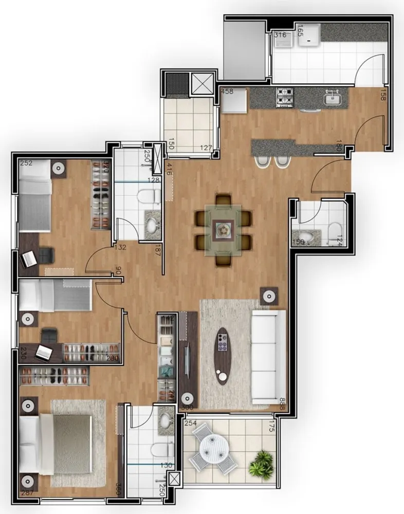 Apartamento, 3 quartos, 98 m² - Foto 12