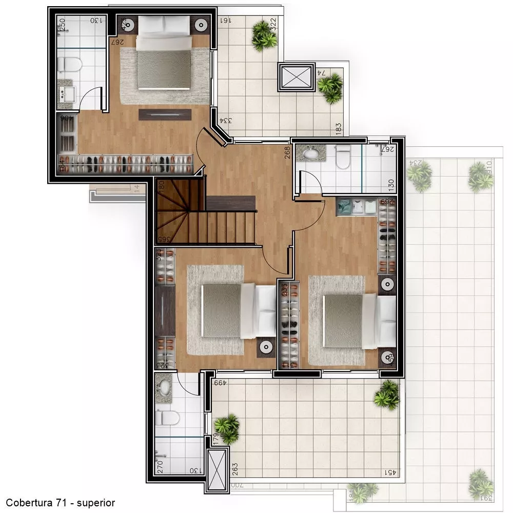 Apartamento, 3 quartos, 98 m² - Foto 2