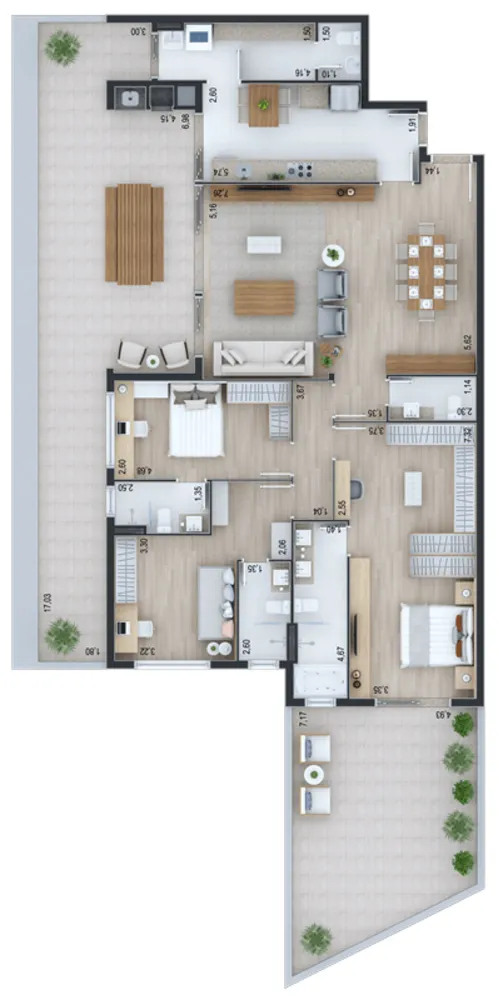 Cobertura, 3 quartos, 366 m² - Foto 13