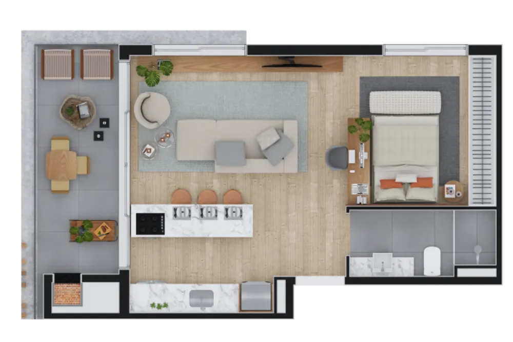 Apartamento, 1 quarto, 52 m² - Foto 16