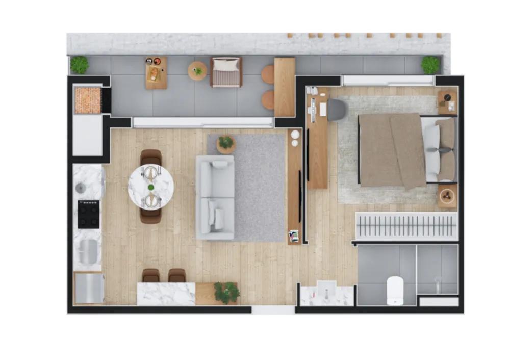Apartamento, 1 quarto, 52 m² - Foto 14