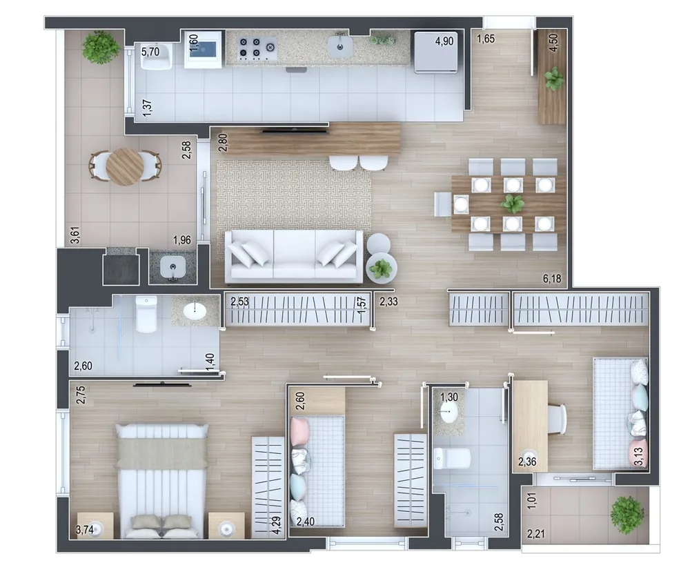 Apartamento, 3 quartos, 98 m² - Foto 18