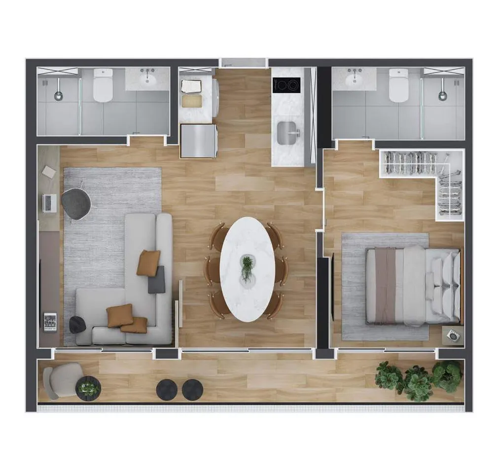 Apartamento, 2 quartos, 50 m² - Foto 16
