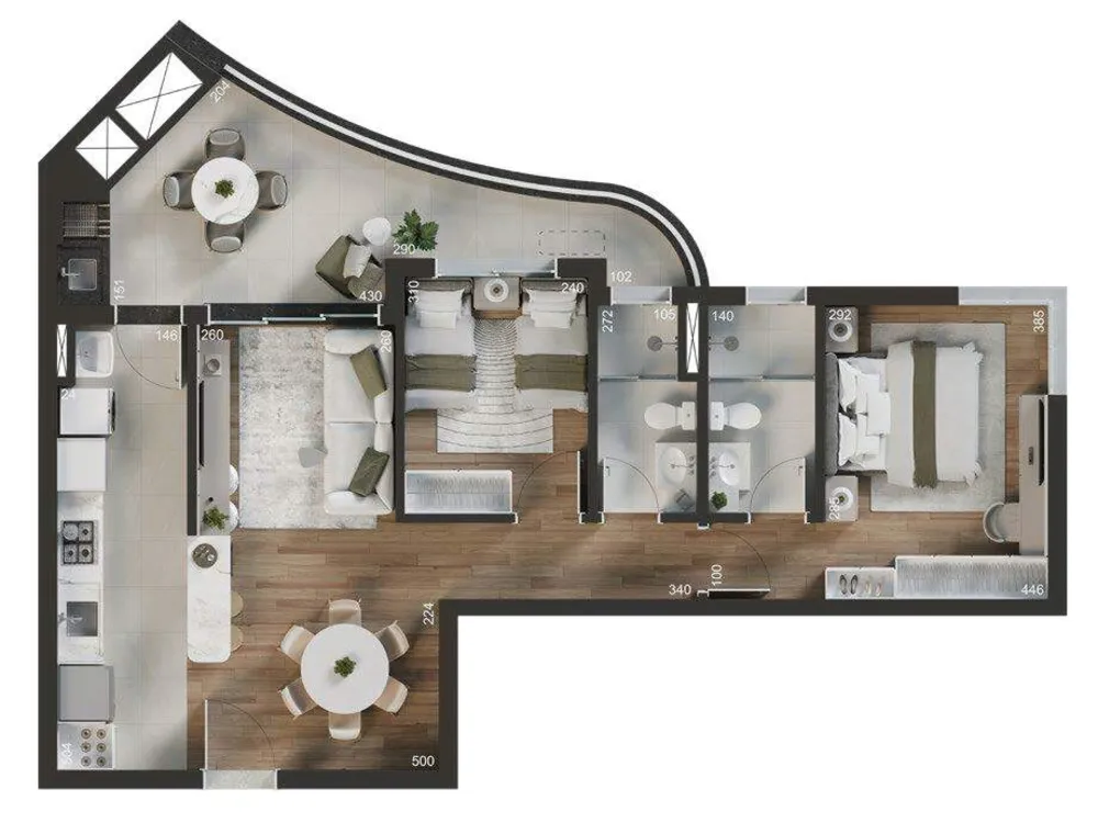 Cobertura, 3 quartos, 157 m² - Foto 9