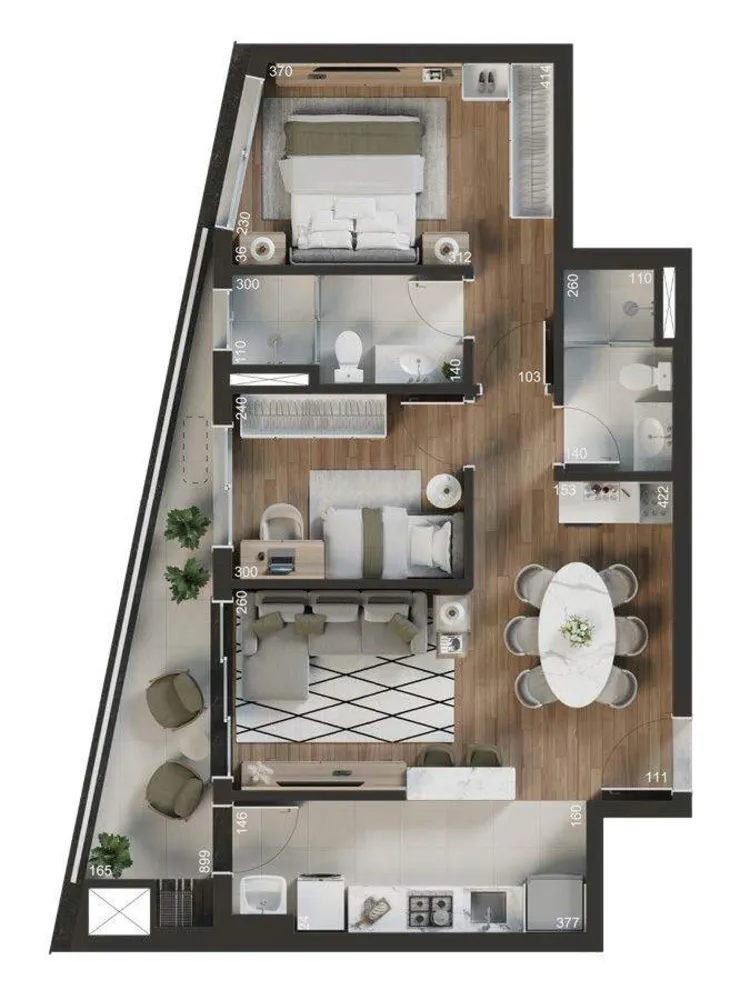 Cobertura, 3 quartos, 157 m² - Foto 8