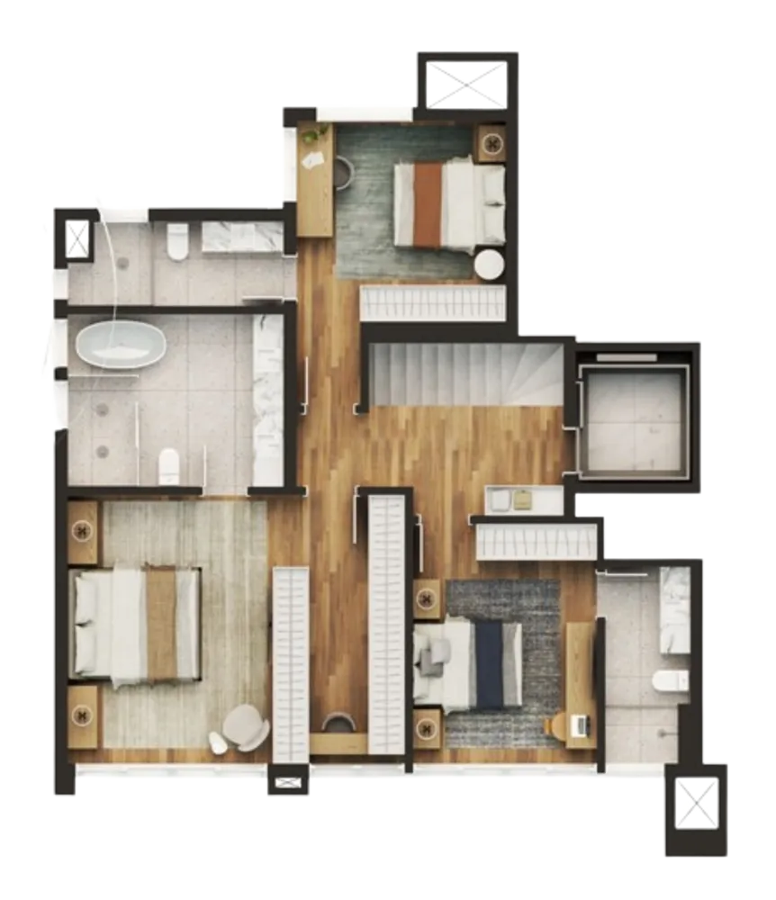Cobertura, 3 quartos, 213 m² - Foto 8