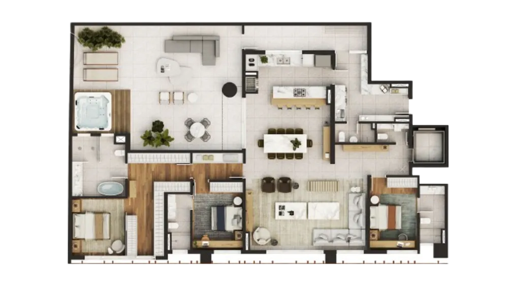 Cobertura, 3 quartos, 213 m² - Foto 6