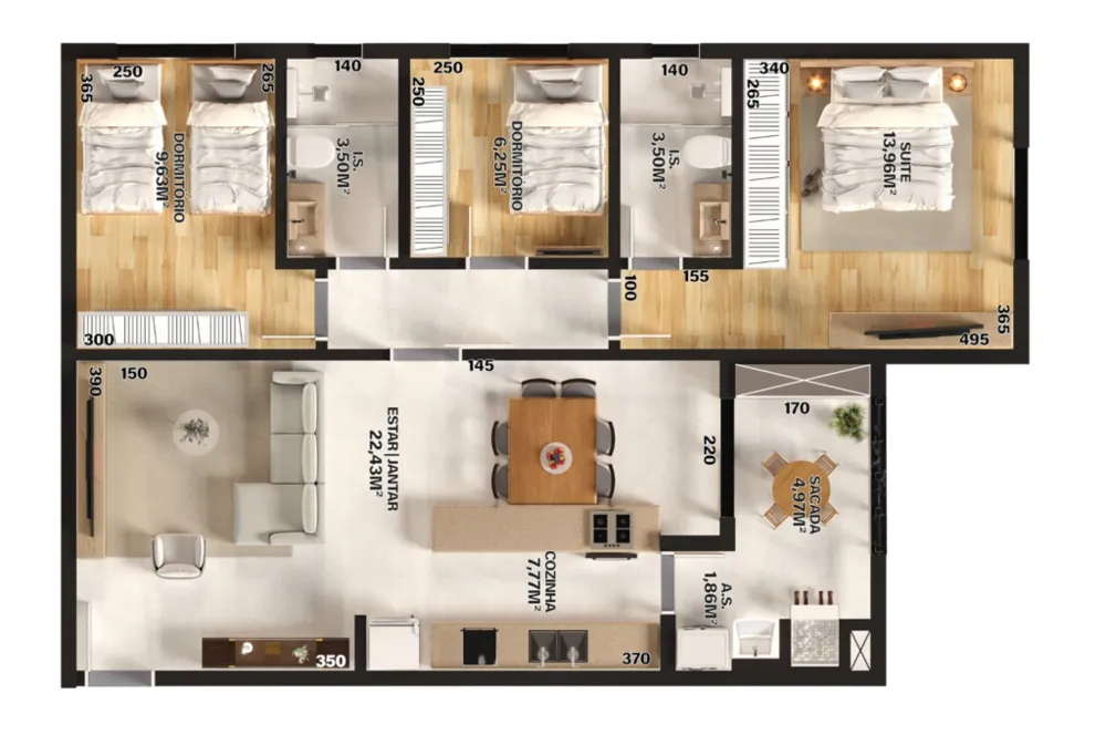 Apartamento, 3 quartos, 89 m² - Foto 9