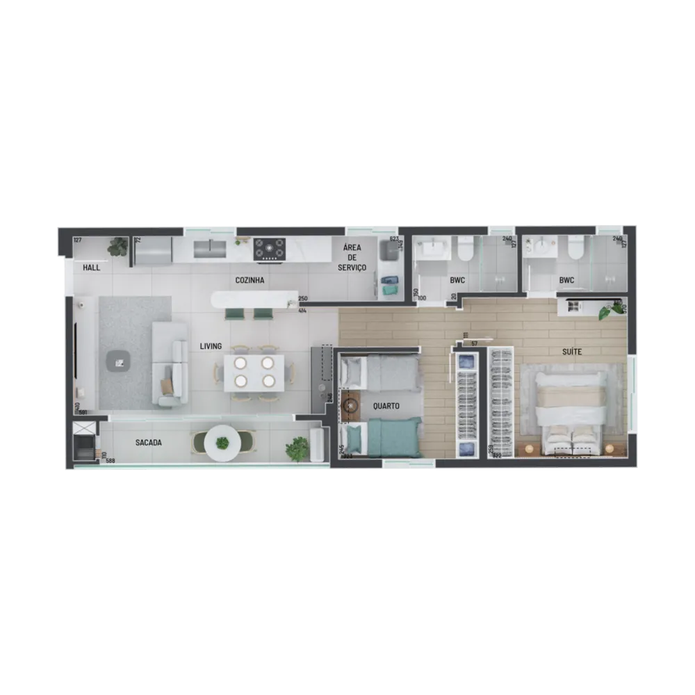 Apartamento, 2 quartos, 156 m² - Foto 9