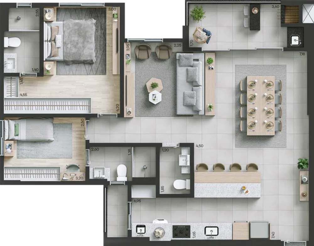 Cobertura, 3 quartos, 212 m² - Foto 16
