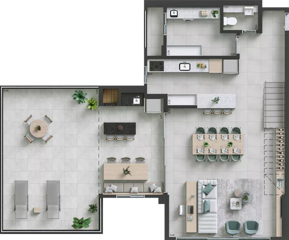 Cobertura, 3 quartos, 212 m² - Foto 4