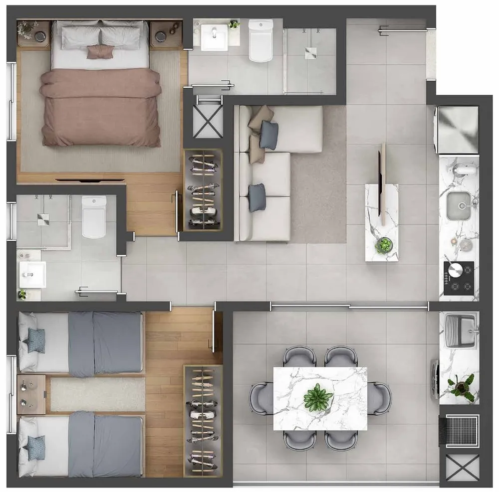 Apartamento, 2 quartos, 49 m² - Foto 16