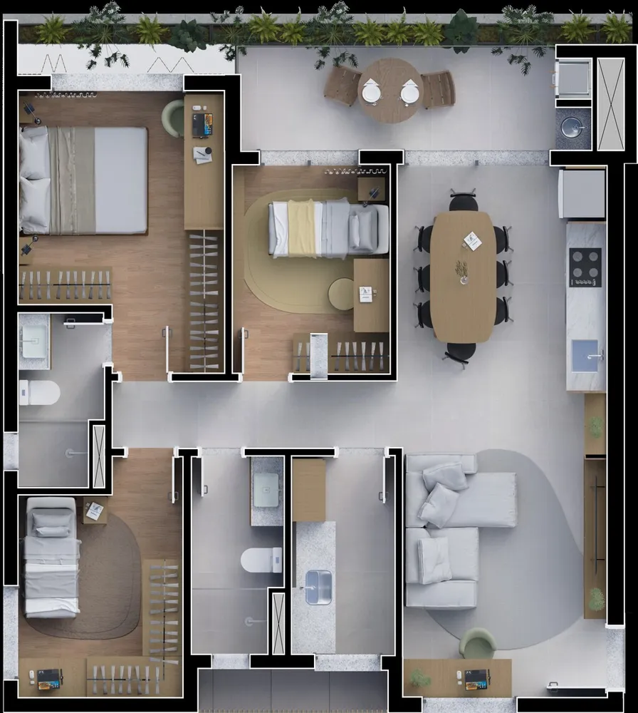 Cobertura, 3 quartos, 255 m² - Foto 9