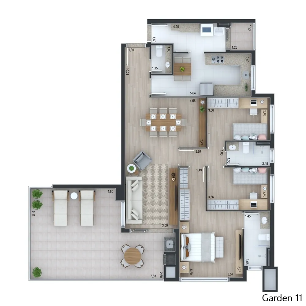 Apartamento, 3 quartos, 125 m² - Foto 5