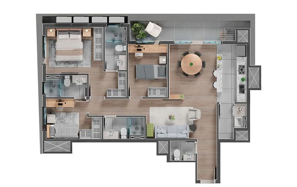 Apartamento, 3 quartos, 242 m² - Foto 12