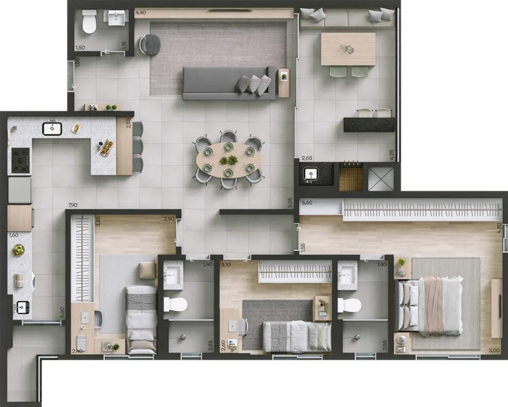 Apartamento, 3 quartos, 103 m² - Foto 13