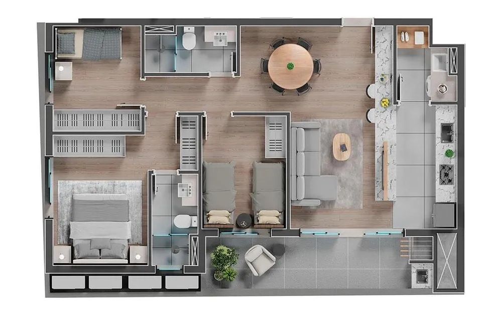 Cobertura, 3 quartos, 161 m² - Foto 11