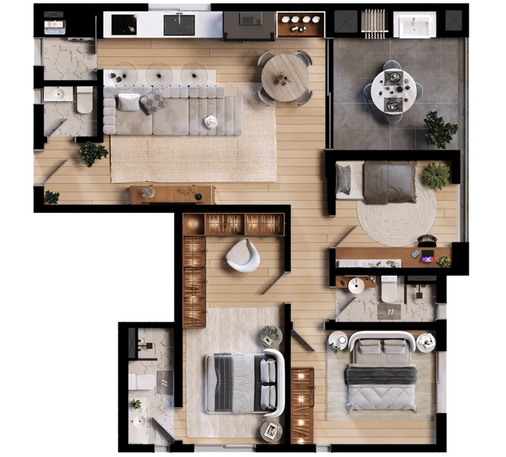 Apartamento, 3 quartos, 86 m² - Foto 12