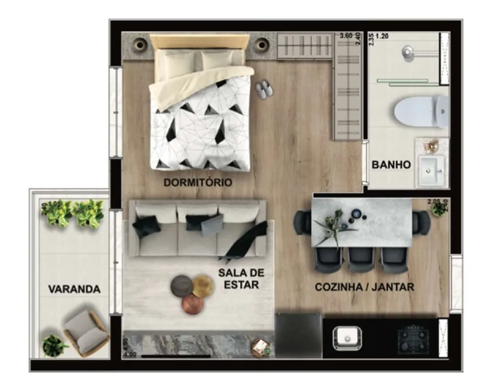 Apartamento, 1 quarto, 30 m² - Foto 13