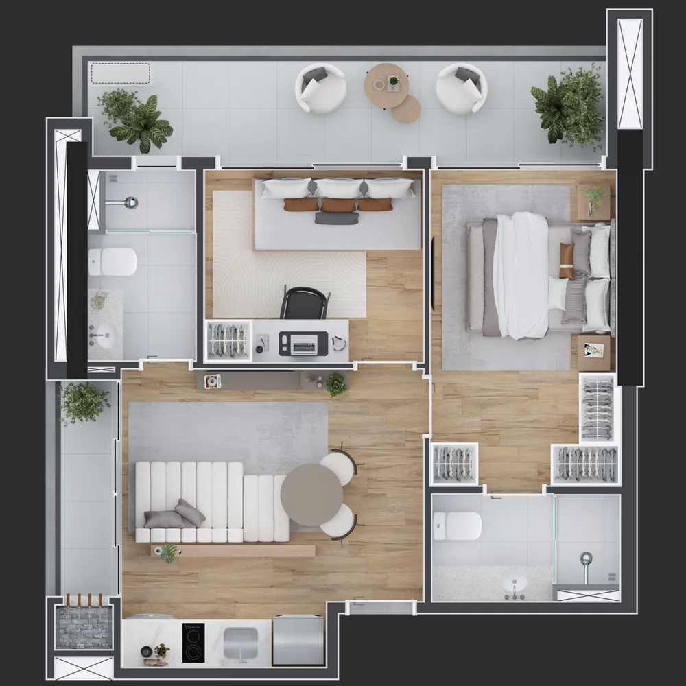 Apartamento, 1 quarto, 49 m² - Foto 15
