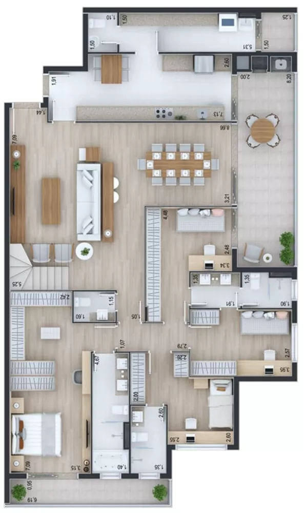 Apartamento, 3 quartos, 184 m² - Foto 3