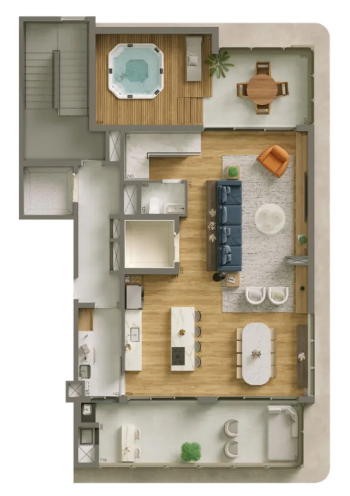 Cobertura, 3 quartos, 214 m² - Foto 12