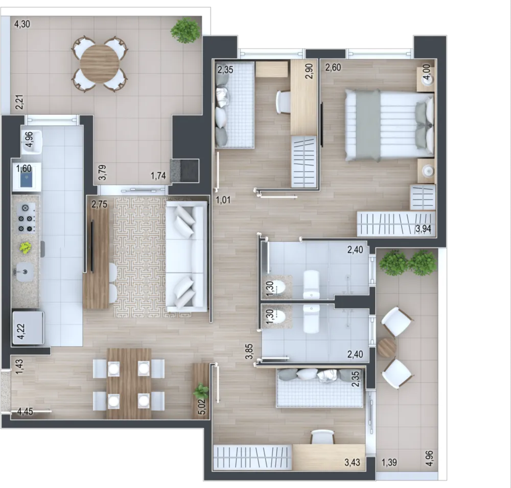 Cobertura, 2 quartos, 93 m² - Foto 7