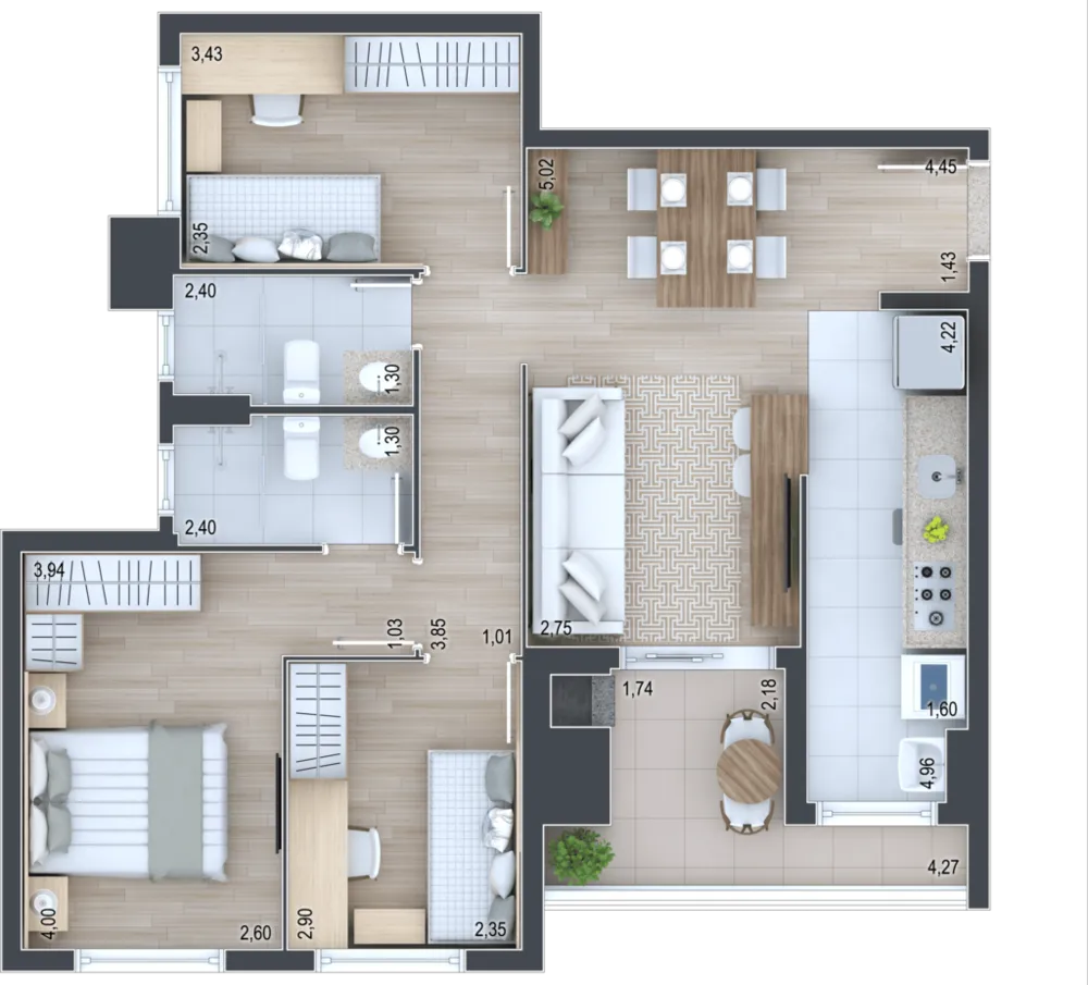 Cobertura, 2 quartos, 93 m² - Foto 19