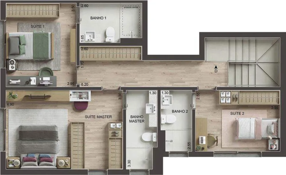 Apartamento, 1 quarto, 58 m² - Foto 14