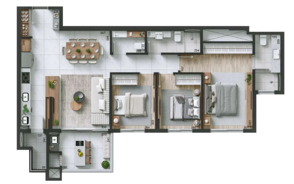 Cobertura, 3 quartos, 232 m² - Foto 12
