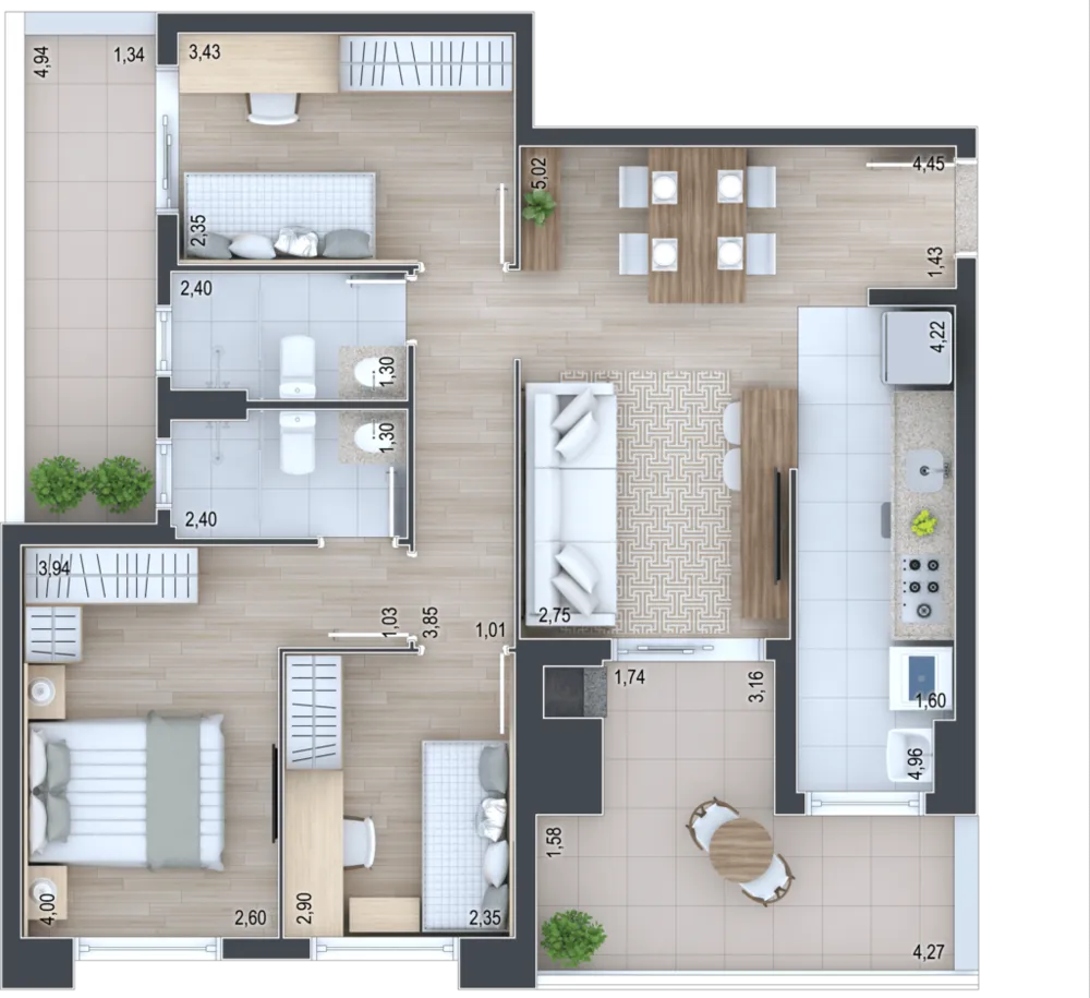 Apartamento, 3 quartos, 88 m² - Foto 6