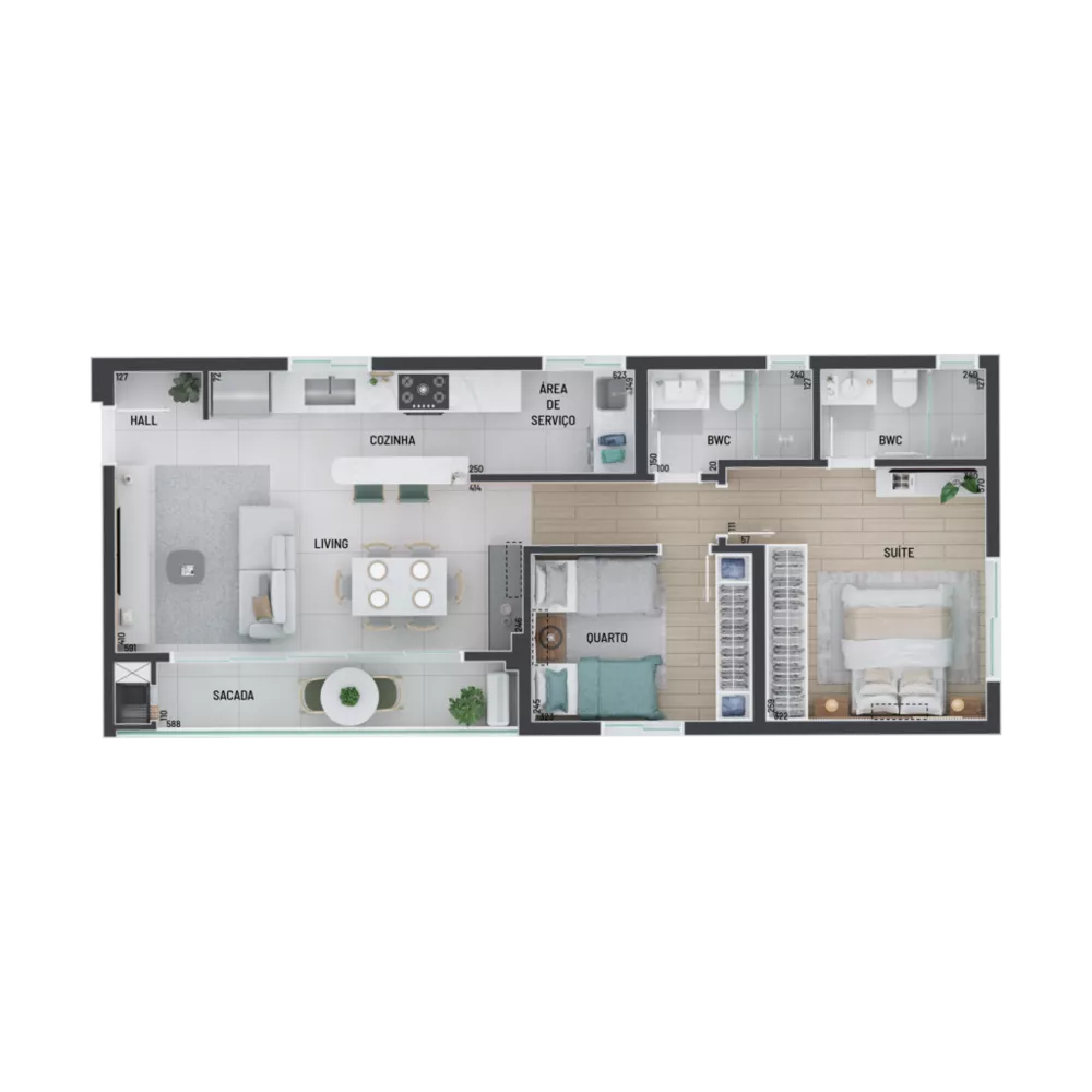 Cobertura, 3 quartos, 147 m² - Foto 1