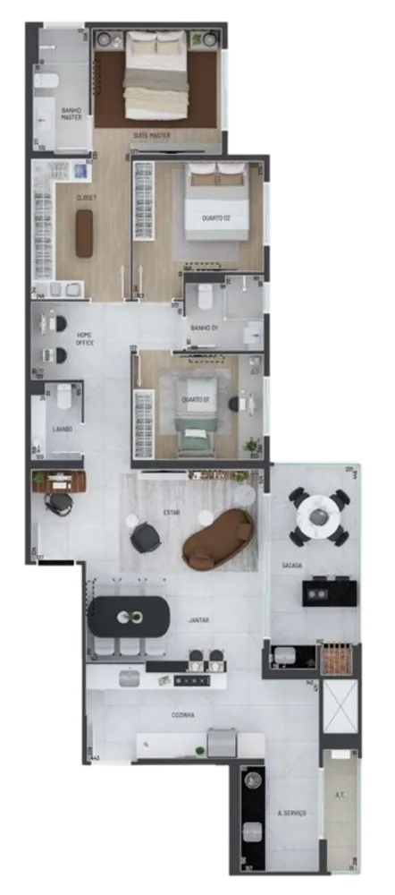 Apartamento, 3 quartos, 135 m² - Foto 13