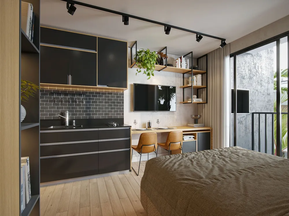 Apartamento, 1 quarto, 22 m² - Foto 2
