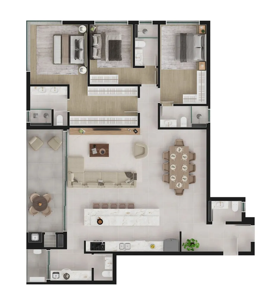 Apartamento, 3 quartos, 171 m² - Foto 5