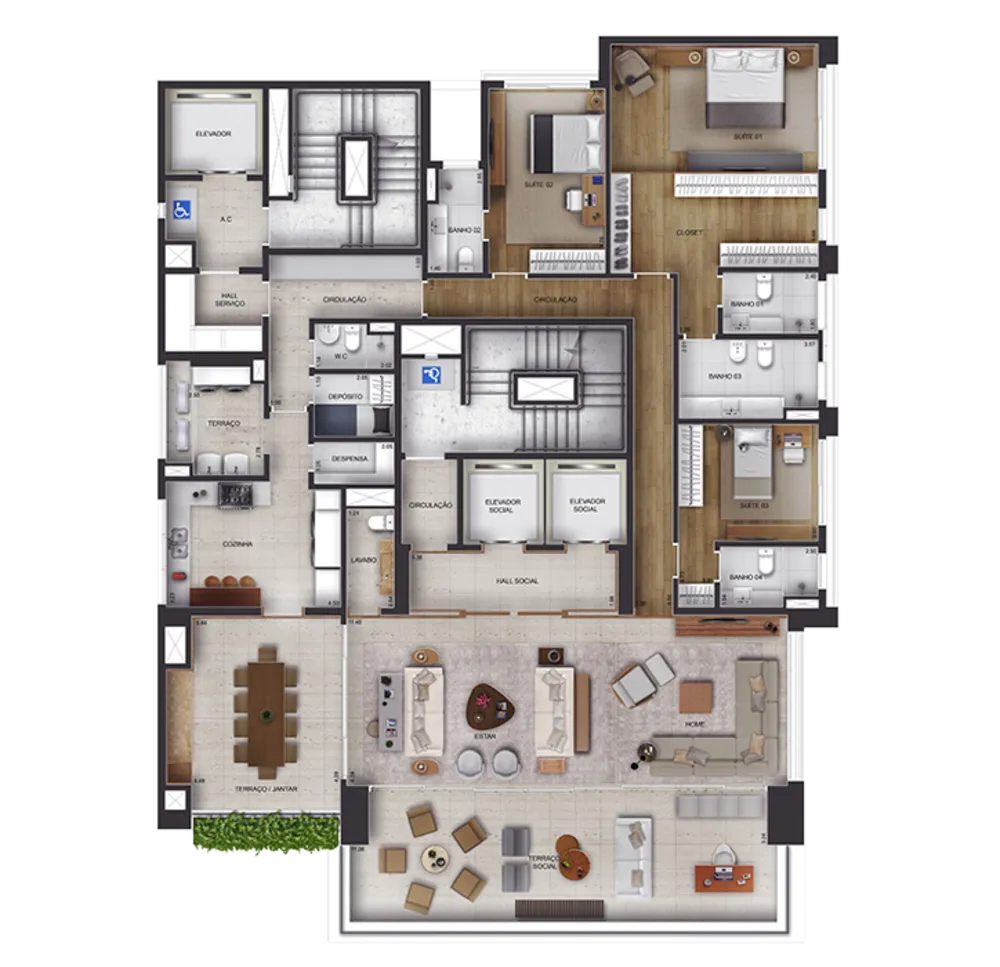 Apartamento, 4 quartos, 303 m² - Foto 16