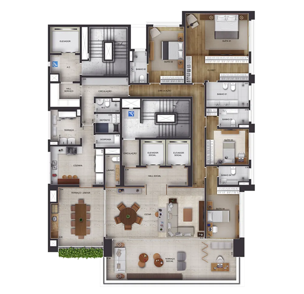 Apartamento, 4 quartos, 303 m² - Foto 11