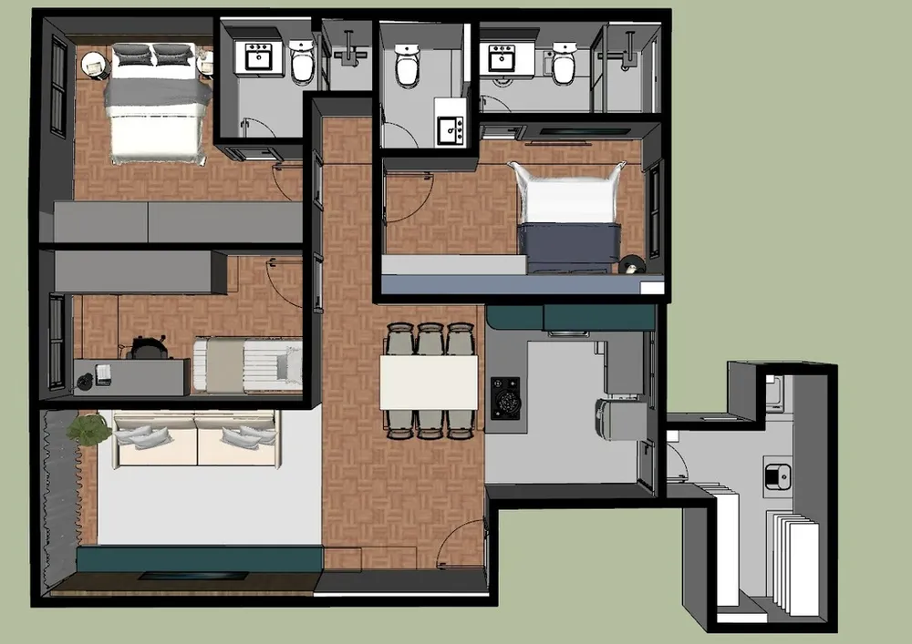 Apartamento, 3 quartos, 92 m² - Foto 4