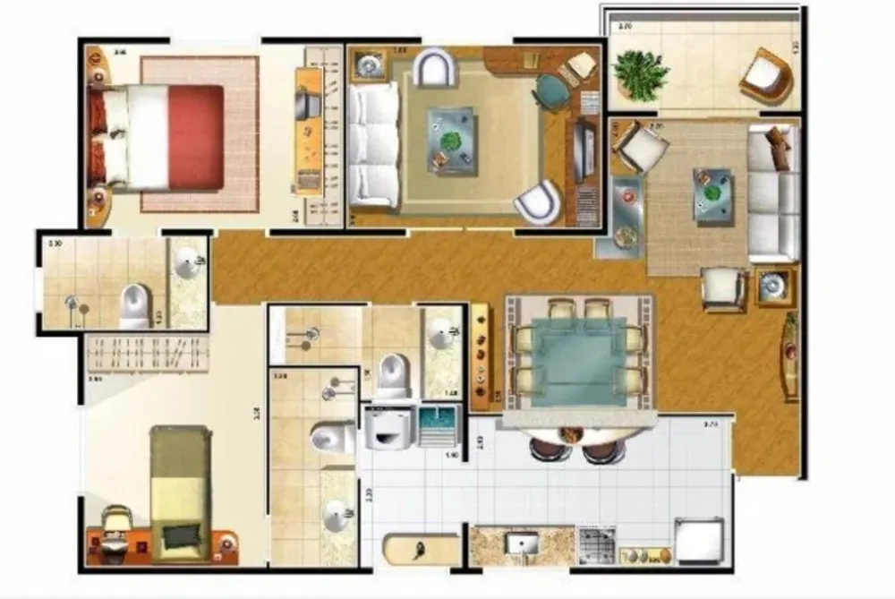 Apartamento, 3 quartos, 80 m² - Foto 2