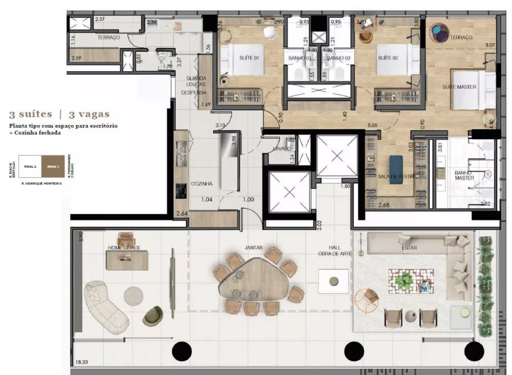 Apartamento, 3 quartos, 232 m² - Foto 40