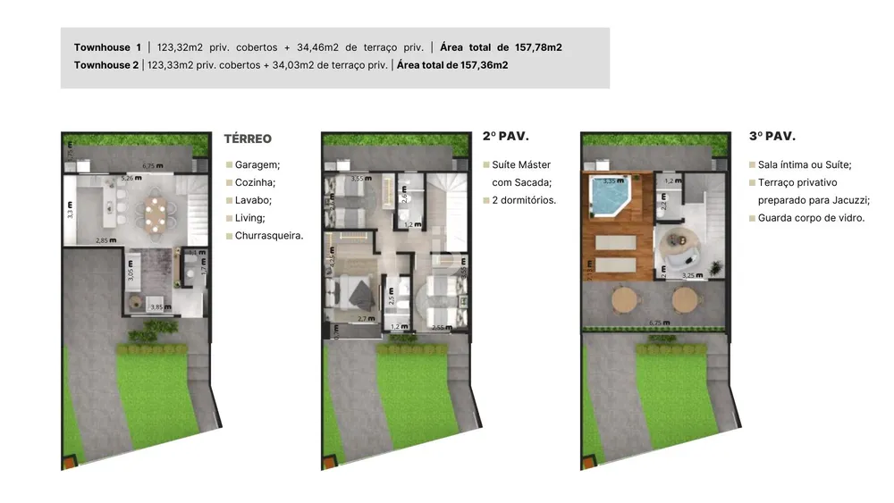 Casa, 3 quartos, 123 m² - Foto 2