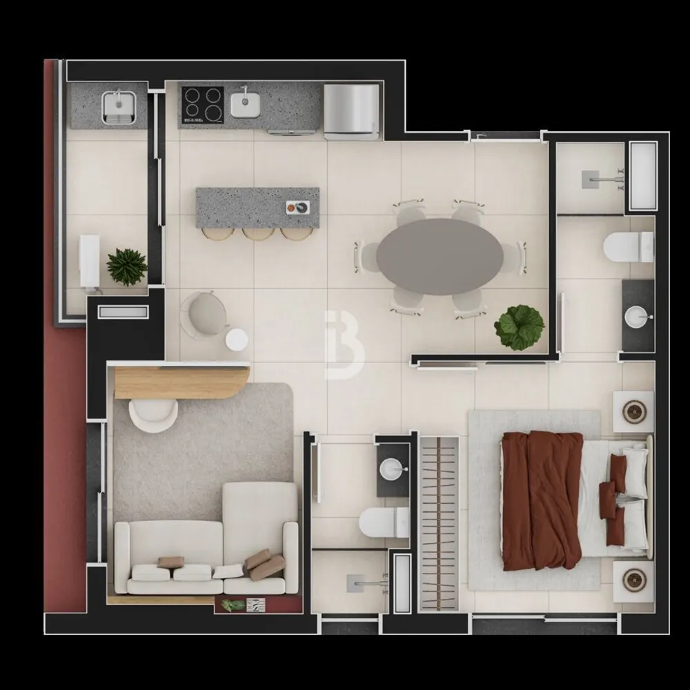 Apartamento, 1 quarto, 24 m² - Foto 16
