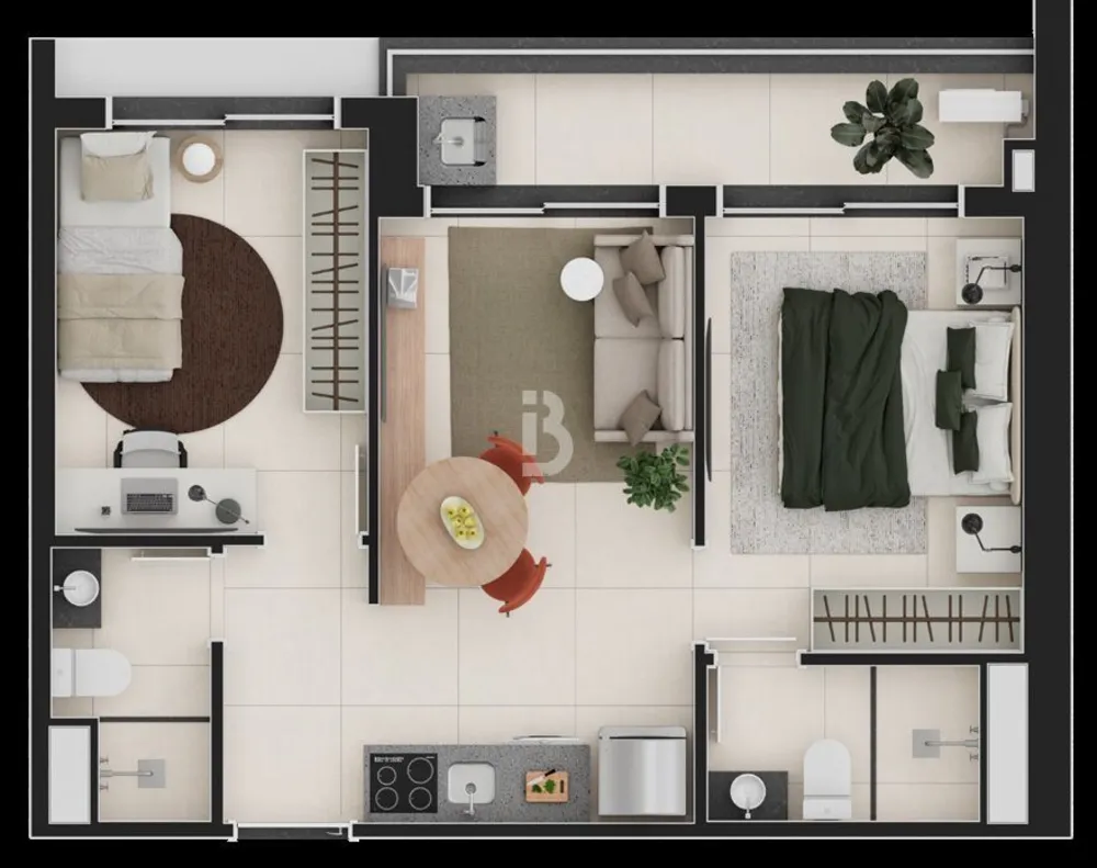 Apartamento, 1 quarto, 24 m² - Foto 13
