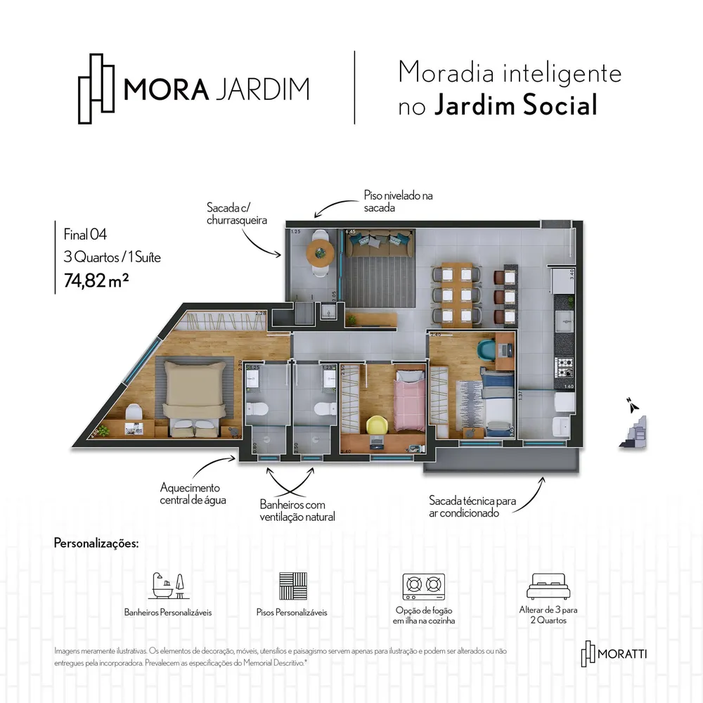 Apartamento, 3 quartos, 75 m² - Foto 16