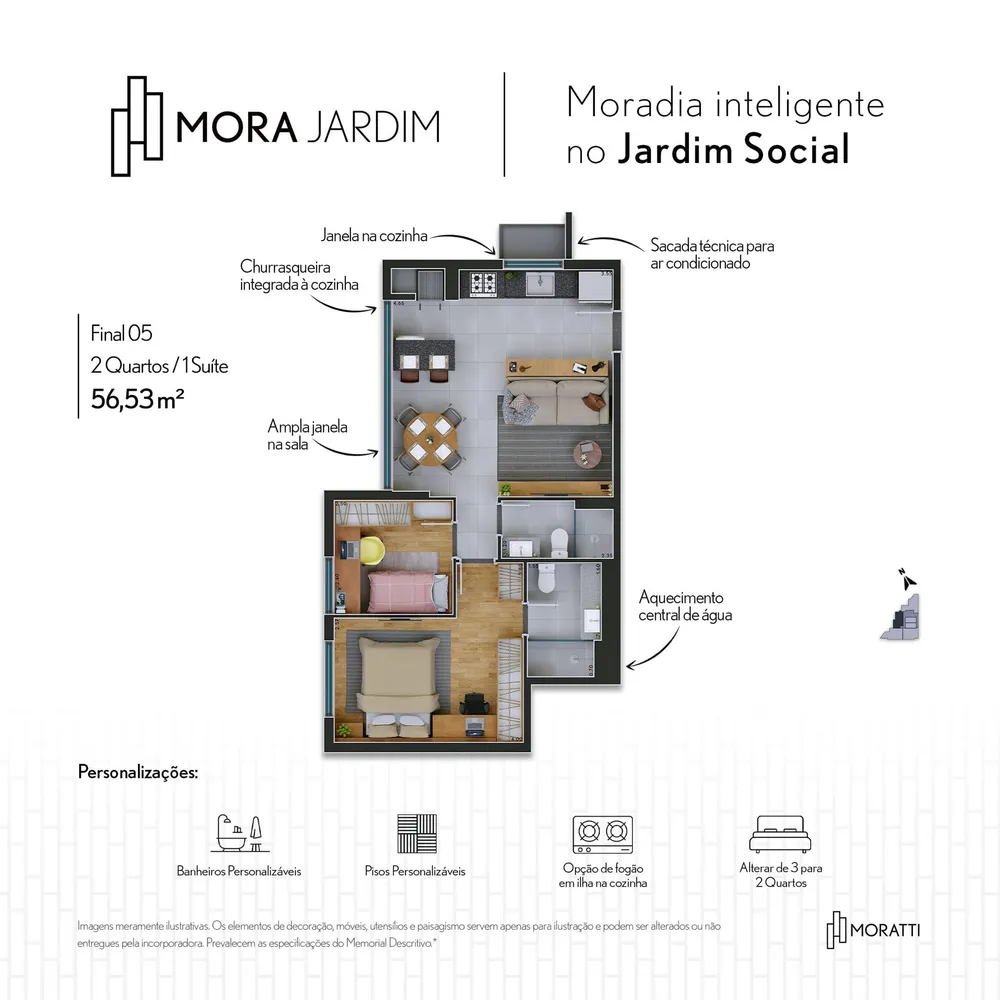 Apartamento, 3 quartos, 75 m² - Foto 1