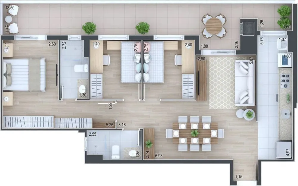 Apartamento, 3 quartos, 83 m² - Foto 11