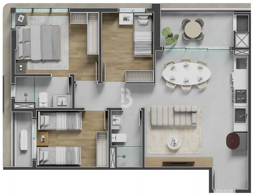 Apartamento, 2 quartos, 72 m² - Foto 7